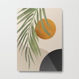 Abstract Art Tropical Leaves 47 Metal Print | Modern, Painting, Travel, Botanical, Green, Leaf, Summer, Thingdesign, Minimal, Tropical 