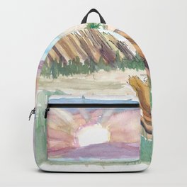 Hiking on Pacific Crest Trail with Vazquez Rocks in Agua Dulce CA Backpack | Ca, Vazquezrocksposter, Hikingart, Vazquezrocksprint, Painting, Aguadulce, Pacificcrest, Californiapainting, Pacificcresttrail, Hikingpainting 