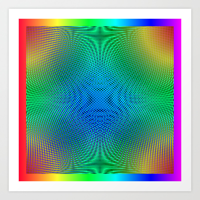 Spirograph Of Parallel Lines Abstract Background Of Glowing Lines
