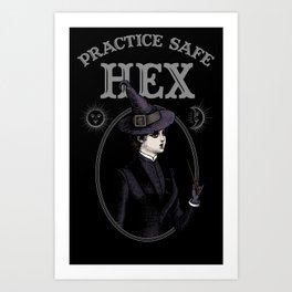 Practice Safe Hex Art Print