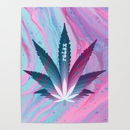Pink weed Poster