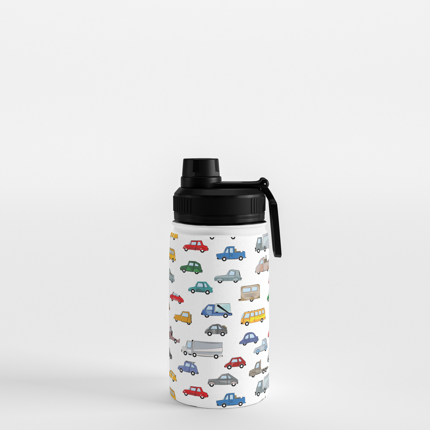cars illustration, Cartoon car pattern - auto collection Water Bottle by  ohaniki | Society6