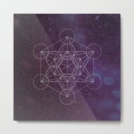 Star of Metatron Metal Print | Leahmcphail, Magikal, Zen, Yogi, Religioussymbol, Metaphysic, Mystical, Space, Meditation, Magical 