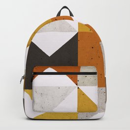 Mid Century Geometric 21 Backpack | Minimalist, Autumn, Midcenturygeometric, Retro, Curated, Geometricshapes, Vectorshapes, Geometric, Shapes, Abstract 