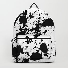 Ink spattered all over - Pattern #society6 #lifestyle Backpack | Expressionism, Ink, Inksplatter, Paintsplatter, Digital, Pattern, Acrylic, Inksplatches, Abstract, Inkblots 