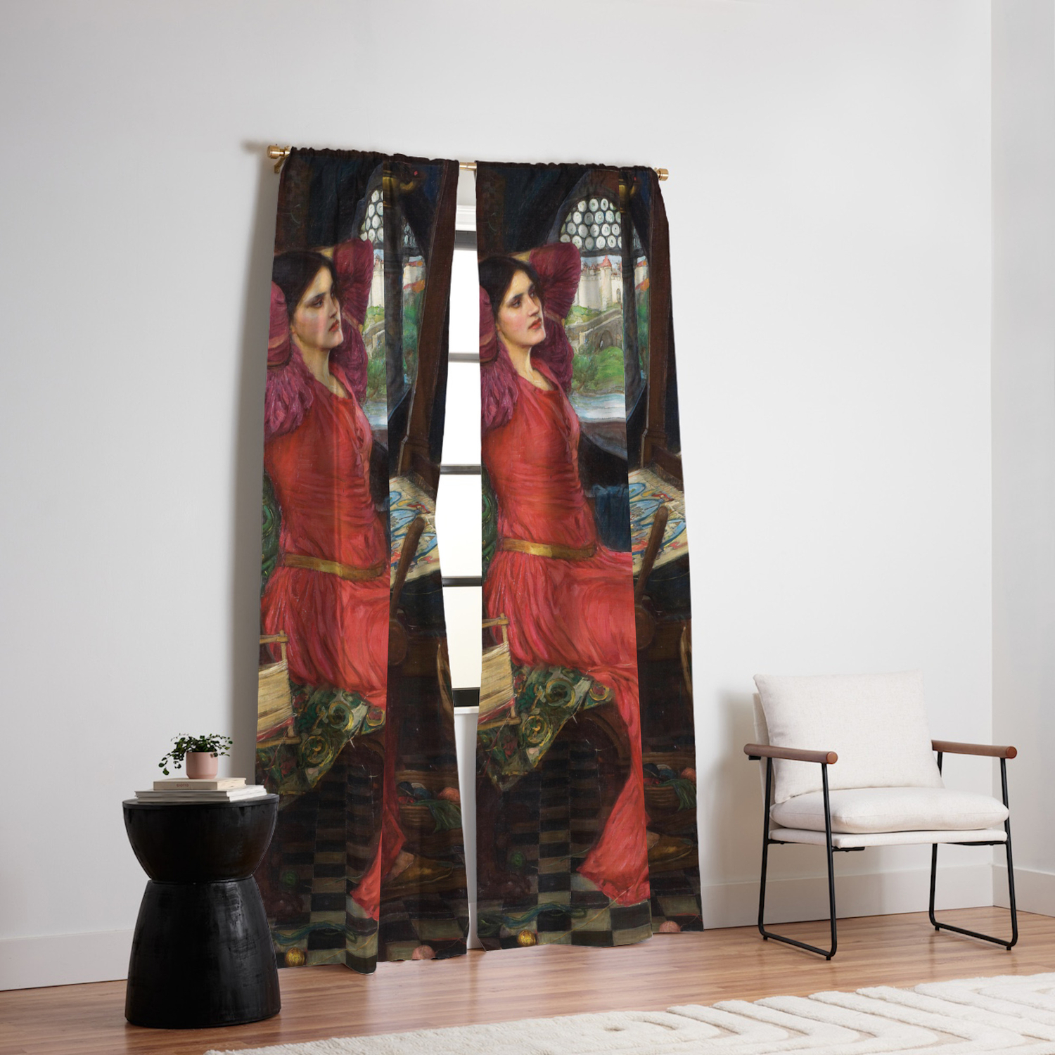john william waterhouse i am half sick of shadows said the lady of shalott blackout curtain by old masters