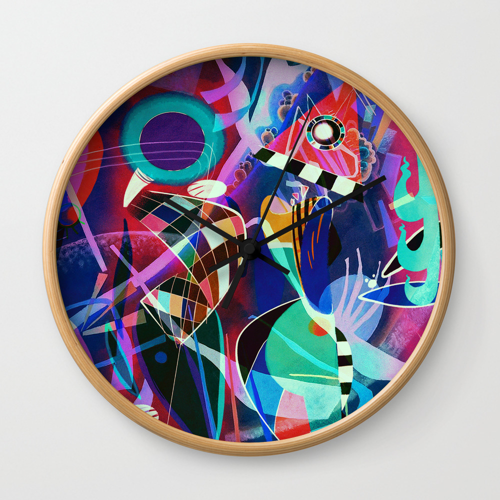 Night Life Wassily Kandinsky Inspired Geometric Abstract Art Wall