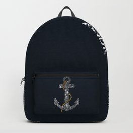 Anchor in Gold and Silver Backpack | City, Color, Silver, Anchor, Sailor, Hip, Boy, Gold, Sky, Peace 