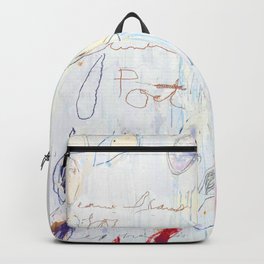 Blue Twombly 1928-2011 Backpack | Cy, Funny, Geometric, Vintage, Artdeco, Style, Cute, Expressionsm, Retro, Classic 