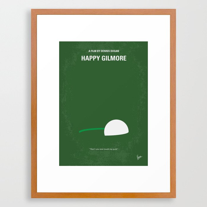 No256 My Happy Gilmore minimal movie poster Framed Art Print by chungkongmmp | Society6