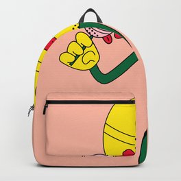 Two-Way Street Backpack | Illustration, Fun, Skate, Halftone, Popart, Streetart, Digital, Green, Funny, Colorful 