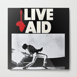 Live Aid 1985 Vintage Concert Festival Gig Advertising Music Poster Metal Print | Wembley, Queen, Gig, Festival, Barroom, Concert, London, Tour, Vintage, Liveaid 