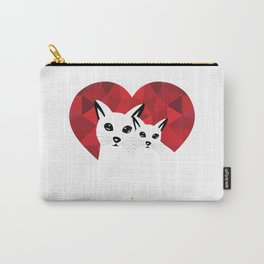 Cats in love Carry-All Pouch | Couplegifts, Girlfriend, Comic, Graphicdesign, Cute, Illustration, Digital, Cats, Vday, Boyfriend 
