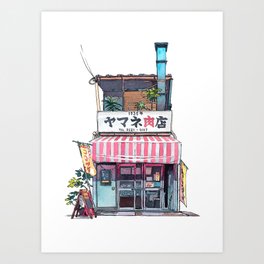 Tokyo storefront #01 Art Print