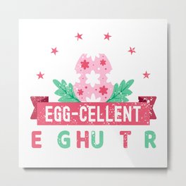 Egg-Cellent Egg Hunter Easter Bunny Ears Costume for Kids Metal Print | Easterday, Egghunt, Easterholiday, Eggrolling, Eastercostume, Resurrectionsunday, Egghunter, Drawing, Eastersunday, Eastergift 