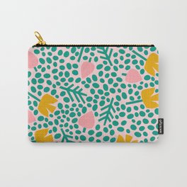 holland dots Carry-All Pouch | Leaf, Flower, Drawing, Leaves, Dorm, Modern, Kids, Tulip, Print, Girlish 