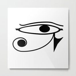 Eye of Horus Metal Print | Illustration, Watercolor, Acrylic, Oil, Vector, Comic, Cartoon, Abstract, Pop Art, Digital 