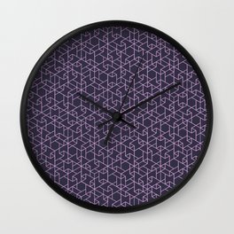 Jali Dark - Perfume Frosting Wall Clock | Pattern, Vector, Abstract, Graphic Design 
