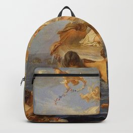 Noel-Nicolas Coypel - Birth of Venus Backpack | Neptune, Doves, Poster, Sea, Painting, Cherubs, Born, Illustration, Artprint, Birth 