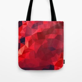 Ruby Red Low Poly Tote Bag