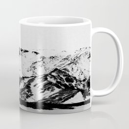Minimalist Mountains Coffee Mug | Minimalist, Boyfriend, Anniversary, Mensgift, Blackwhite, Gift, Cool, Photo, Mountain, Modern 