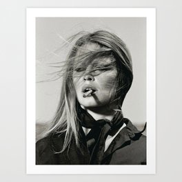 Brigitte Bardot Poster Art Print | Drafting, Stencil, Vector, Pattern, Comic, Digital, Abstract, Oil, Graphite, Watercolor 