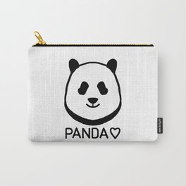 Panda Love Carry-All Pouch | Drawing, Digital, Illustration, Pandabear, Animal, Other, Panda, Cute, Pop Art, Fun 