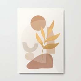 Abstract Rock Geometry 07 Metal Print | Soft, Shape, Minimalist, Pattern, Painting, Abstract, Leaf, Leaves, Simple, Color 