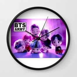BTS BANGTAN BOYS Wall Clock | Jimin, Minyoongi, Cute, Bangtan, Btsv, Junghoseok, Taehyung, V, Jungkook, Namjoon 
