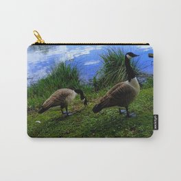 Canada Geese Carry-All Pouch | Field, Reservoir, York, Pond, Greengrass, Photo, Ducks, Nature, Wildlife, Scenery 