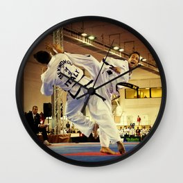 Traditional sparring - Taekwon-do ITF Wall Clock | Photo, Martialarts, Traditionalsparring, Taekwon Do, Sparring, Taekwondo, Itf 