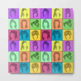 90s hairstyles Metal Print | 90Shairstyles, 90Shair, Drawing, 90Sthemed, 90Sart, 90Scolors, Lovethe90S, 90Scolorpalette 