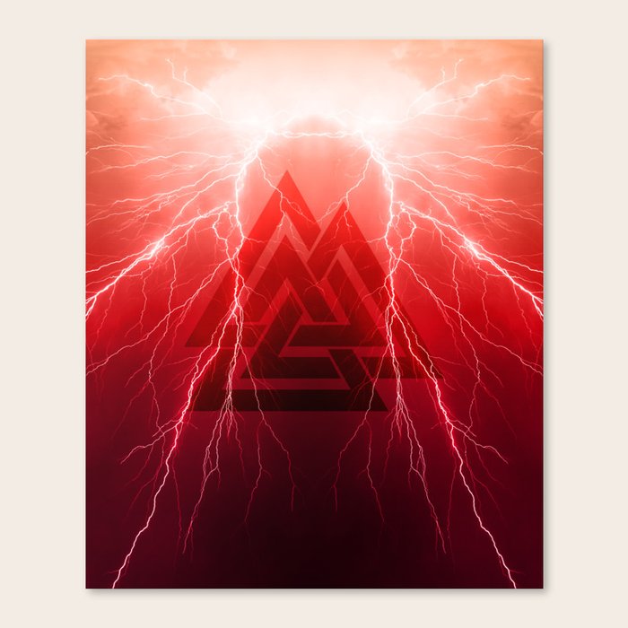 I Am The Storm Thor Odin #39 s Son Valknut Thunder Canvas Print by