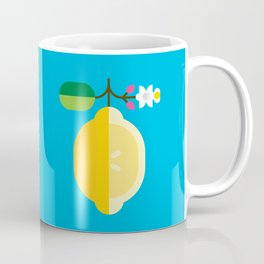 Fruit: Lemon Coffee Mug | Natureprint, Fruitmodern, Minimalistdesign, Lemontree, Kitchenmodern, Yellow, Fruit, Retrodesign, Lemonprint, Lemon 