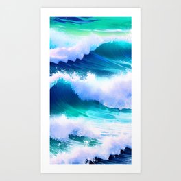 Calming Ocean Art Print
