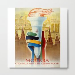 Mockba Metal Print | Sports, Lithography, Lithograph, Athletegifts, Olympics, Oldolympicevents, Sportsfans, Olympicprint, Mockba, Travel 