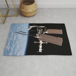 Endeavour docked to ISS Rug