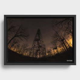 Ninham Fire tower Framed Canvas
