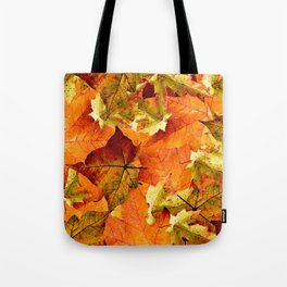 Fallen Autumn Leaves Tote Bag