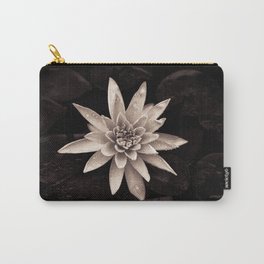 White Flower Carry-All Pouch
