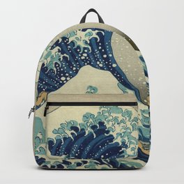The Great Wave Backpack | Hokusai, Sailing, Nautical, Greatwave, Masterpiece, Woodblock, Fineart, Kanagawa, Vintage, Ocean 