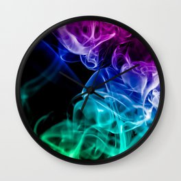 smoke colored smoke colorful rainbow dark Wall Clock | Coloredsmoke, Smoke, Colorful, Dark, Graphicdesign, Rainbow 