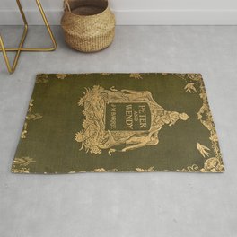 Peter and Wendy Antique Book Cover First Edition  Rug