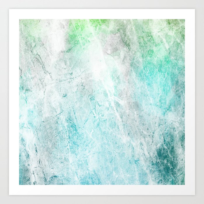 Mint Green Abstract Art Print By Halamo Society6