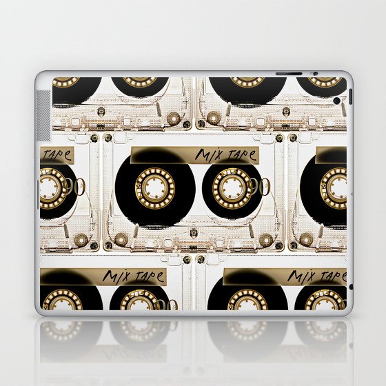 Retro Classic Vintage Transparent Mix Cassette Tape Laptop Ipad