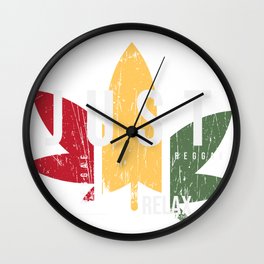 REGGAE Wall Clock | Onelovet, Rootsreggae, Curated, Graphicdesign, Rastafari, Reggaetonclothes, Cannabis, Reggaemusictshirt, Onelovereggae, Peace 