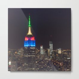 Empire state in the night  Metal Print | Lights, Color, Shop, Digital Manipulation, Digital, Photo, Hdr, Ny, Promo, Print 