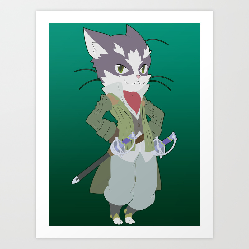 Wallpaper Nyanta Log Horizon Art Print By Ginhans Society6 Desktop Wallpaper Free