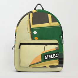 Melbourne Tram Backpack | Transport, Icon, Cool, Old, Graphicdesign, Iconic, Wclass, Vintage, Tram, Australia 