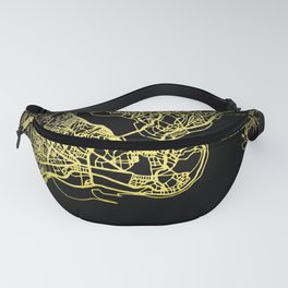 Istanbul Map Fanny Pack